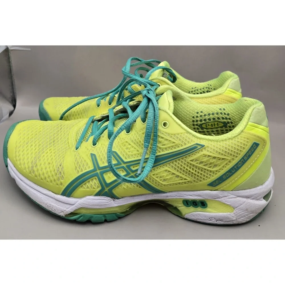 ASICS‎ Women's 6.5 Med. Gel Solutions Speed Sneakers Lime (#18)